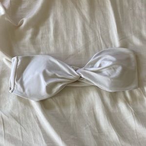 SOLD White zaful strapless bikini top